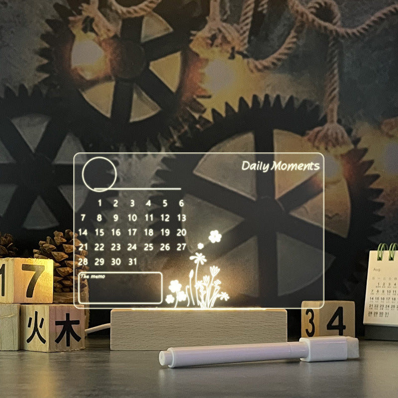 Creative Note Board Creative Led Night Light USB Message Board Holiday Light With Pen Gift For Children Girlfriend Decoration Night Lamp FT